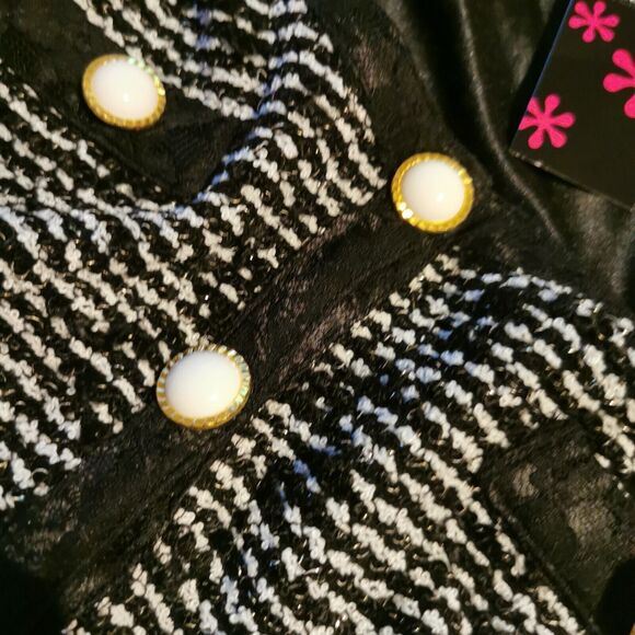MA*RS Cardigan Small Black Chanel Style Casual Office Party Jfashion Sweater Y2K - Picture 7 of 11
